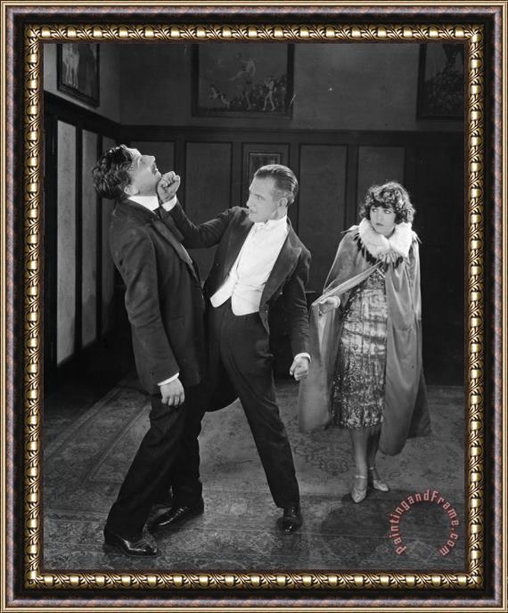 Others Silent Film Still: Fights Framed Painting