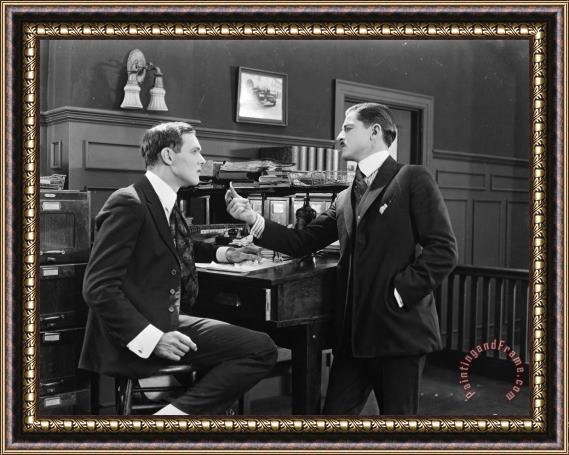 Others Silent Film Still: Offices Framed Painting