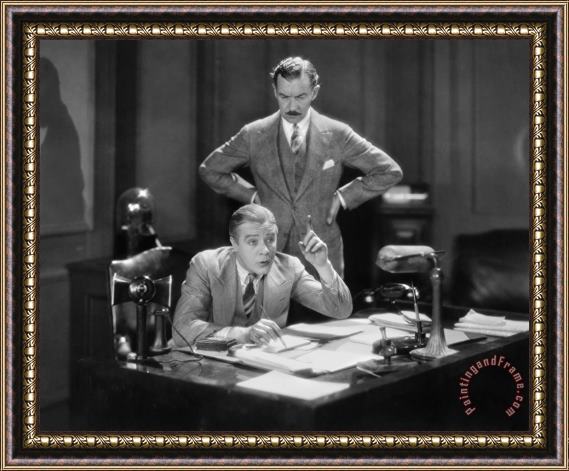 Others Silent Film Still: Offices Framed Painting