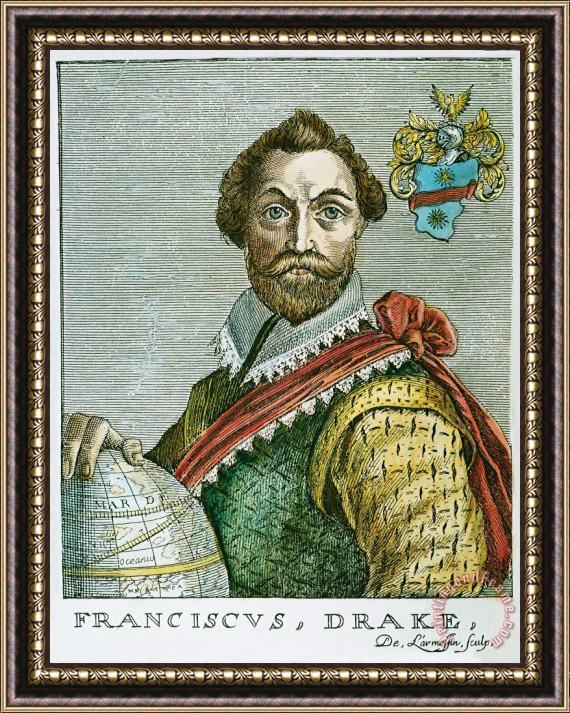 Others Sir Francis Drake (1540?-1596) Framed Painting