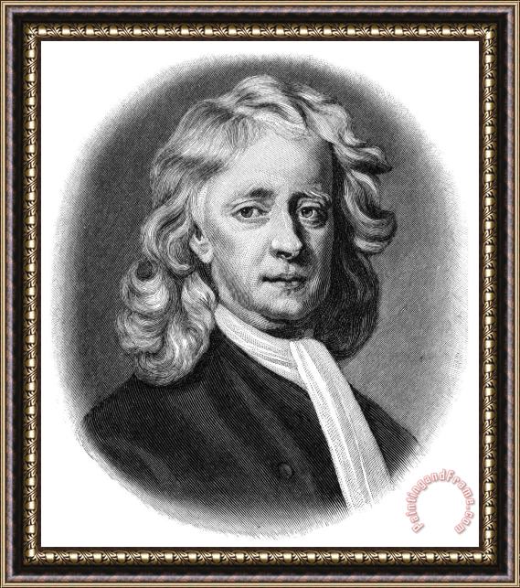 Others Sir Isaac Newton (1643-1727) Framed Painting