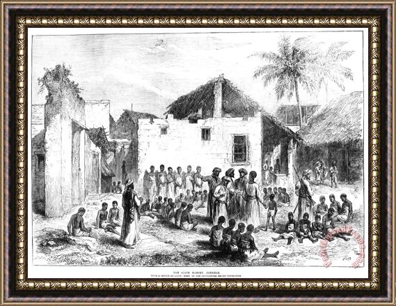 Others Slave Trade: Africa, 1872 Framed Painting