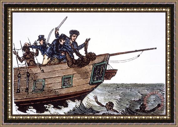 Others Slavery: Slave Ship Framed Print