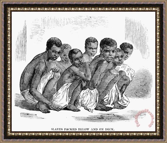 Others Slavery: Slave Ships, 1857 Framed Painting