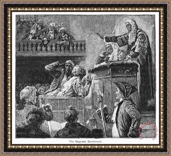 Others Slaves In Court, 1741 Framed Painting