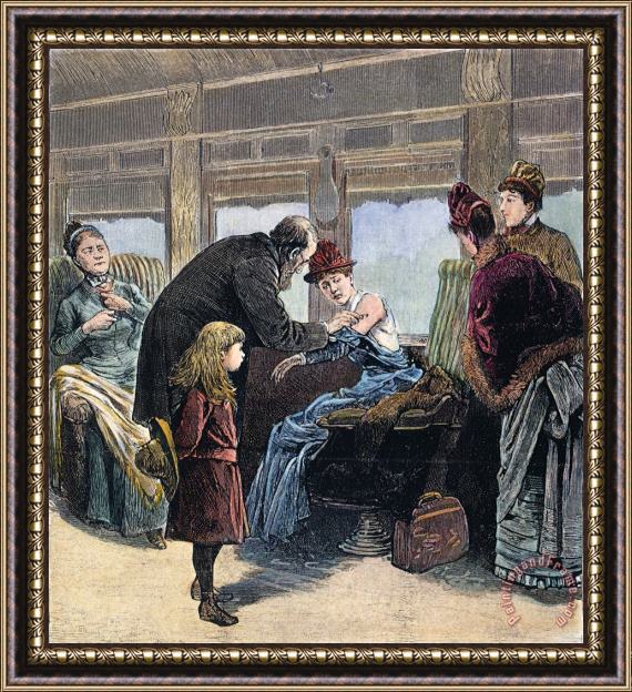 Others Smallpox Vaccination, 1885 Framed Painting