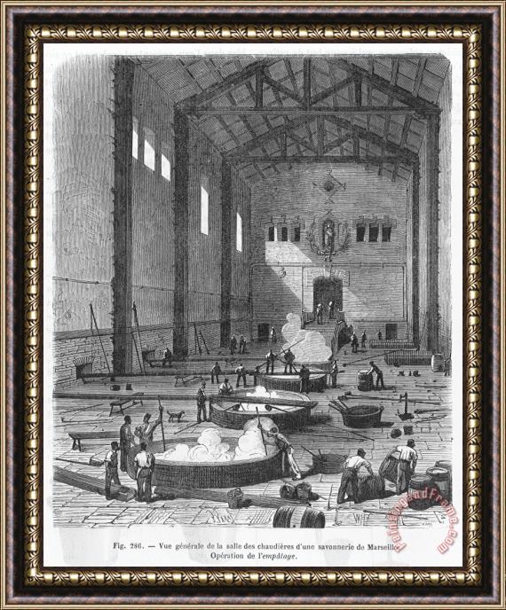 Others Soap Manufacture Framed Print