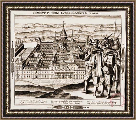 Others Spain: Escorial Palace Framed Painting