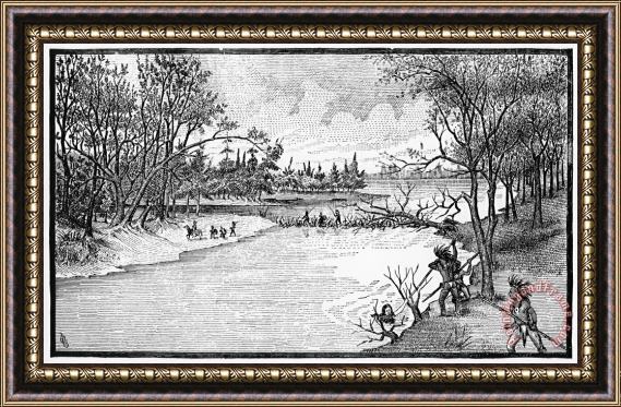 Others Spirit Lake Massacre, 1857 Framed Painting