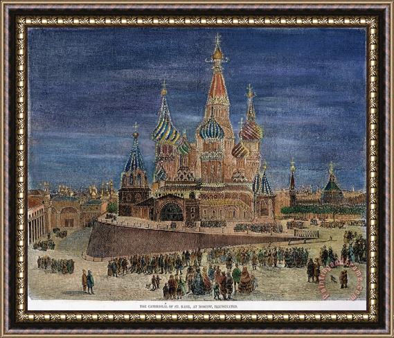 Others St. Basils Cathedral Framed Painting