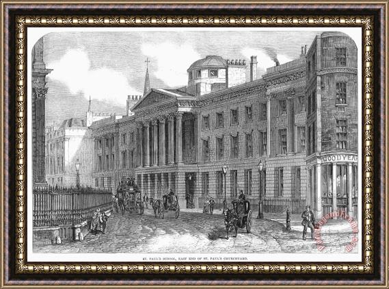 Others St. Pauls School, 1862 Framed Painting