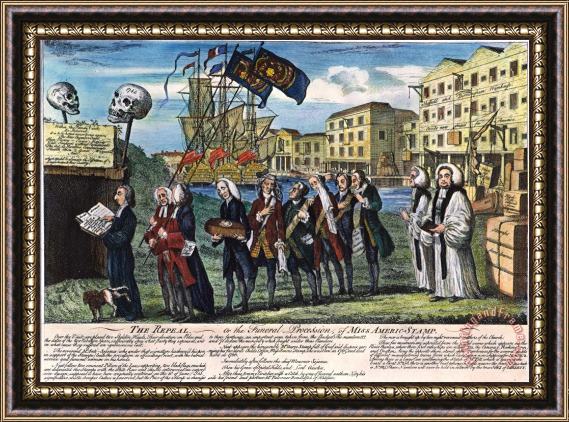 Others Stamp Act: Repeal, 1766 Framed Print