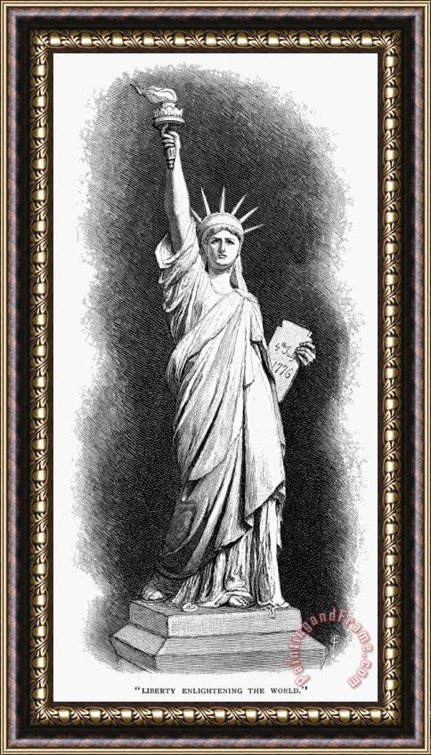 Others Statue Of Liberty Framed Painting