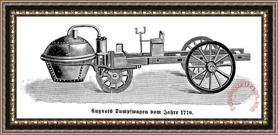 Others Steam Carriage, 1770 Framed Painting