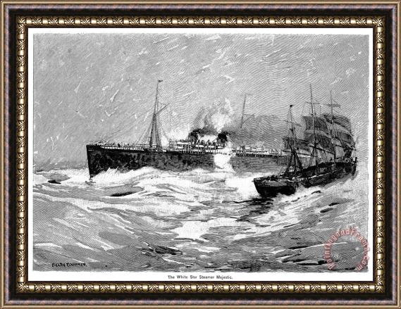 Others Steamship, 1891 Framed Painting