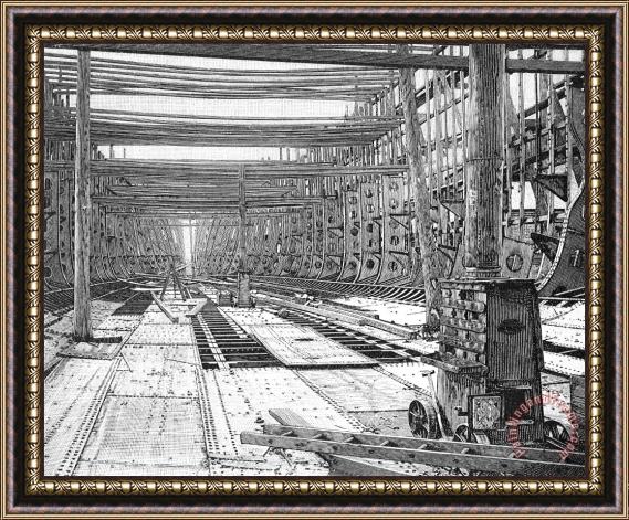 Others Steamship: Construction Framed Print