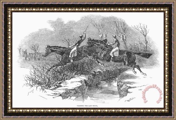 Others Steeplechase, 1846 Framed Painting