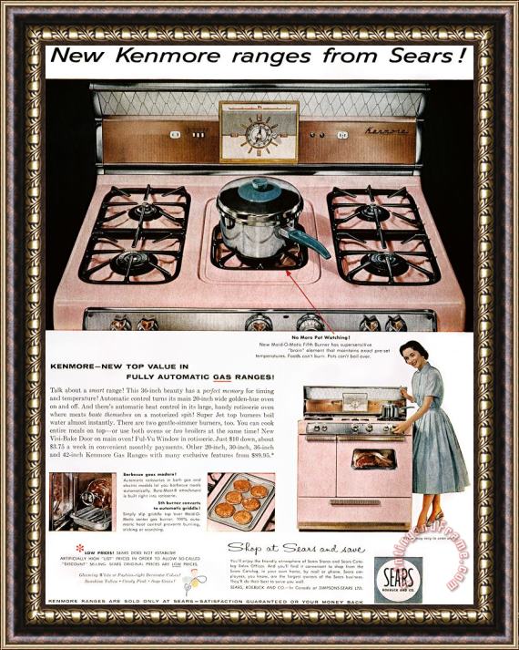 Others Stove Advertisement, 1957 Framed Print