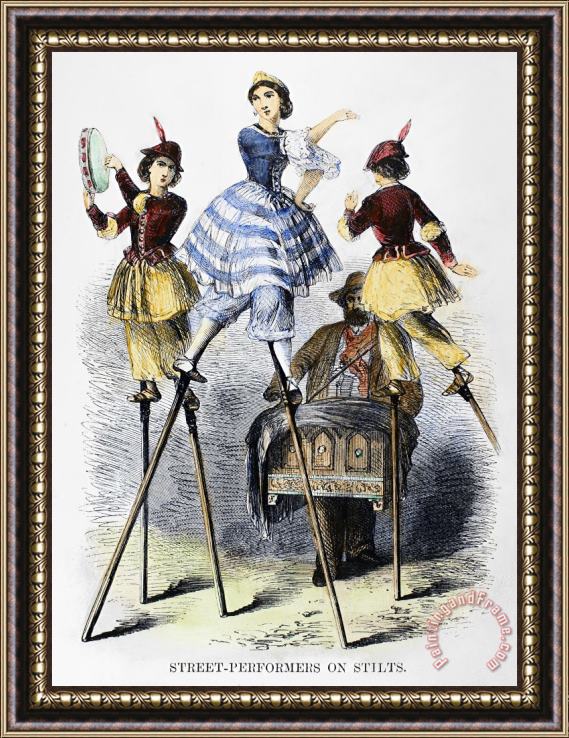 Others Street Performers Framed Print
