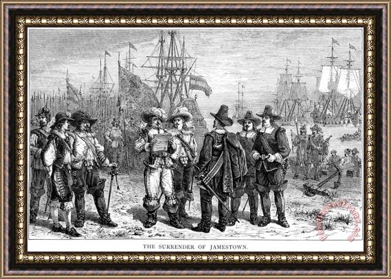 Others Submission Of Jamestown Framed Print