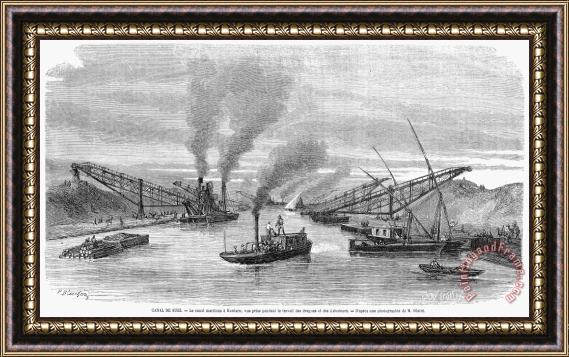 Others Suez Canal: Construction Framed Print