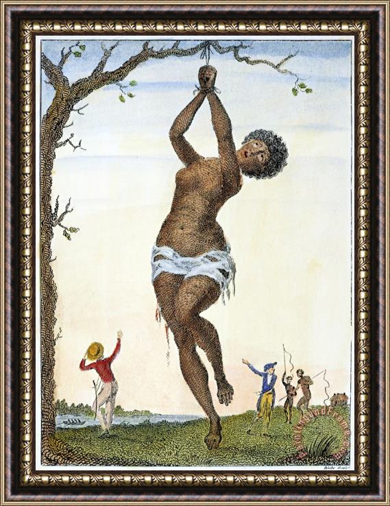 Others Surinam: Punishment, 1796 Framed Painting