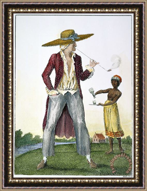 Others Surinam: Slave Owner, 1796 Framed Painting