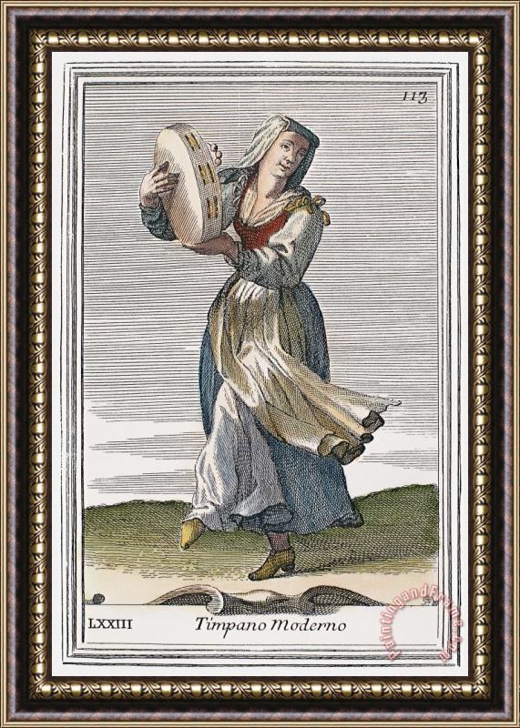 Others Tambourine, 1723 Framed Painting