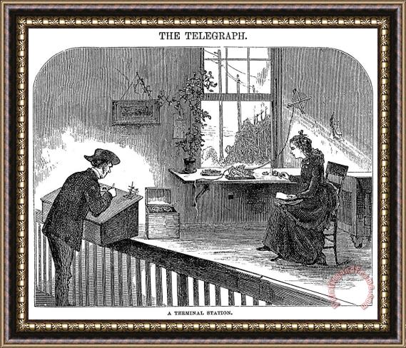 Others Telegraph Office, 1873 Framed Print