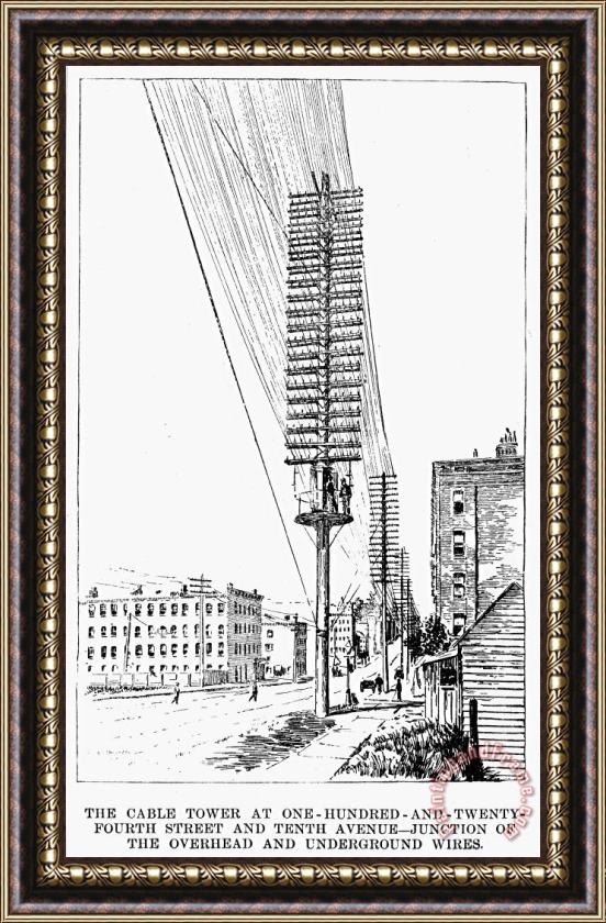 Others Telephone Lines, 1891 Framed Print