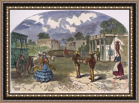 Others TEXAS: EL PASO, 1860s Framed Painting