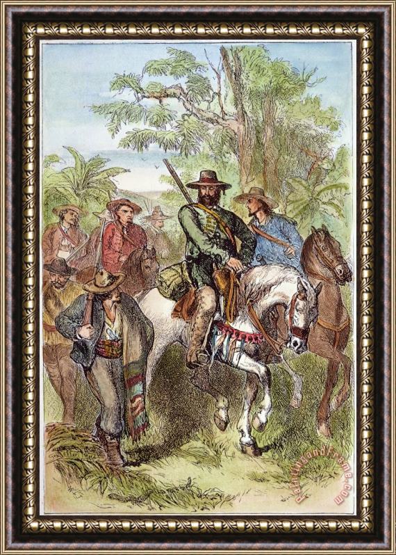 Others Texas: Mexican Filibusters Framed Painting