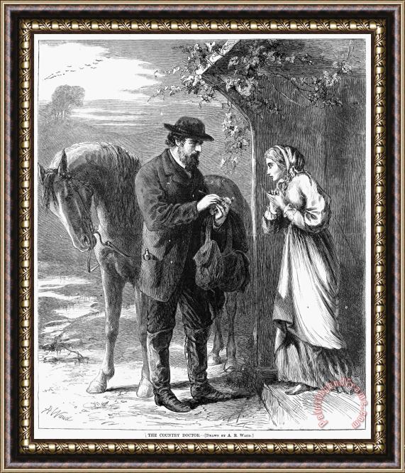 Others The Country Doctor, 1869 Framed Print