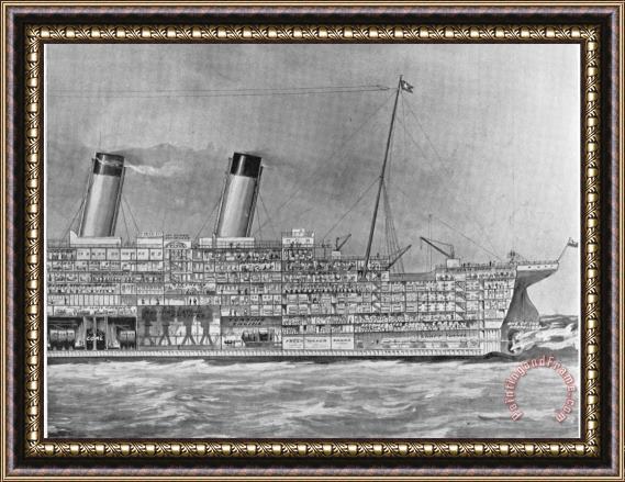 Others The Titanic, 1912 Framed Painting