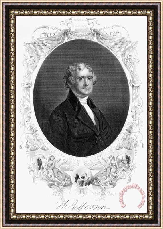 Others Thomas Jefferson (1743-1826) Framed Painting