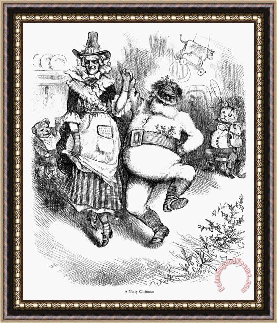 Others Thomas Nast: Christmas Framed Painting