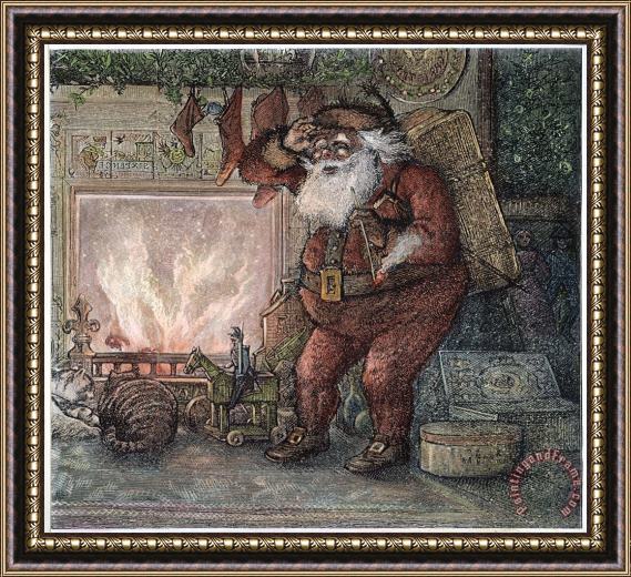 Others Thomas Nast: Santa Claus Framed Painting