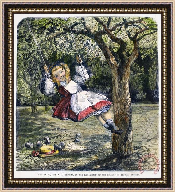 Others Thomas: The Swing, 1864 Framed Print