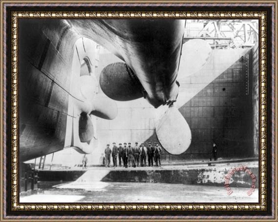 Others Titanic: Launch, 1911 Framed Print