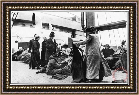 Others Titanic: Survivors, 1912 Framed Painting