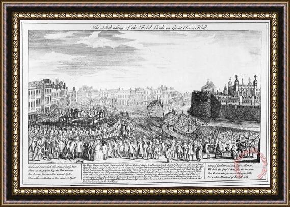 Others Tower Of London: Execution Framed Print