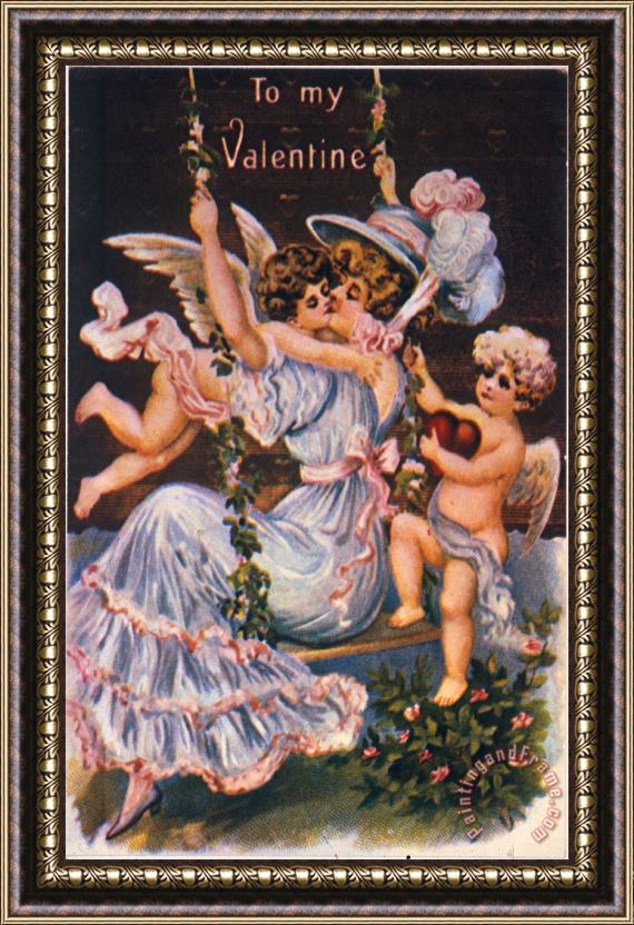 Others Valentines Day Card Framed Print