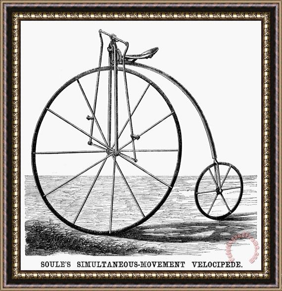 Others Velocipede, 1869 Framed Painting
