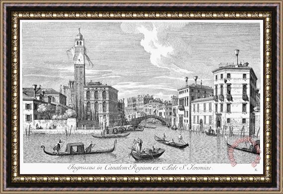 Others Venice: Grand Canal, 1742 Framed Painting