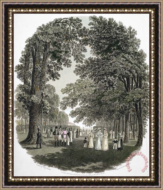 Others Vienna: Augarten, 1823 Framed Print