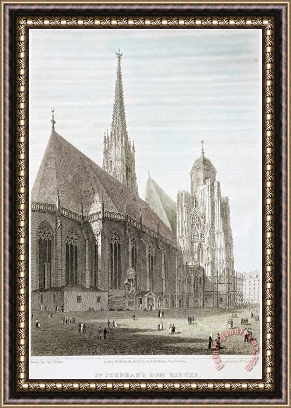Others Vienna: St Stephens, 1822 Framed Painting