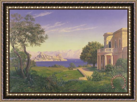 Others Villa Overlooking Capri Framed Painting