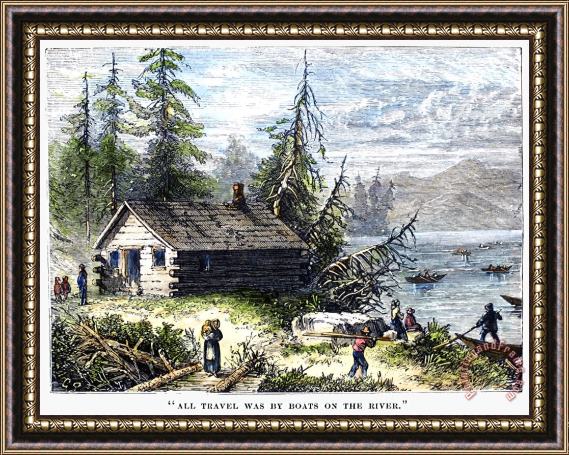 Others Virginia Settlement Framed Painting