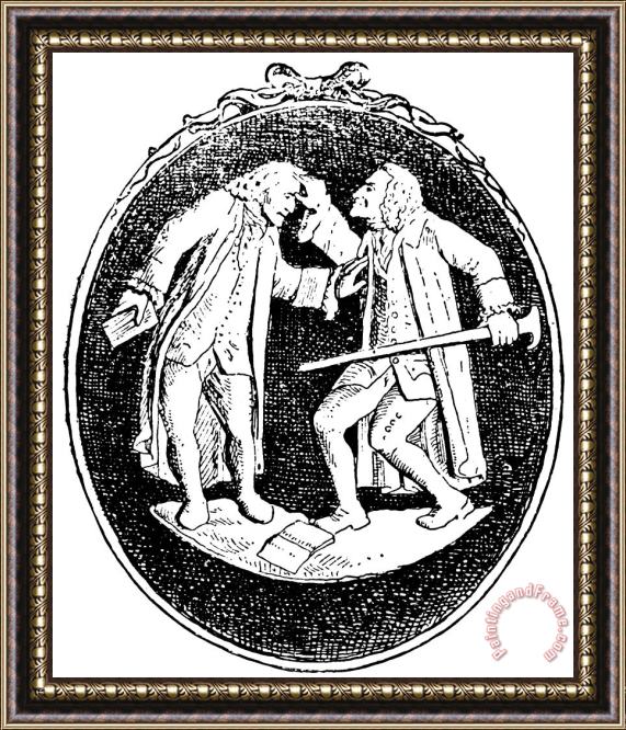 Others Voltaire & Rousseau Framed Print