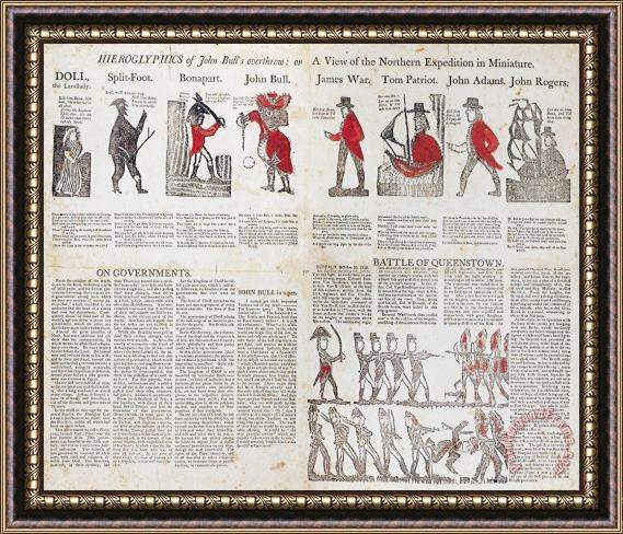 Others War Of 1812: Broadside Framed Print